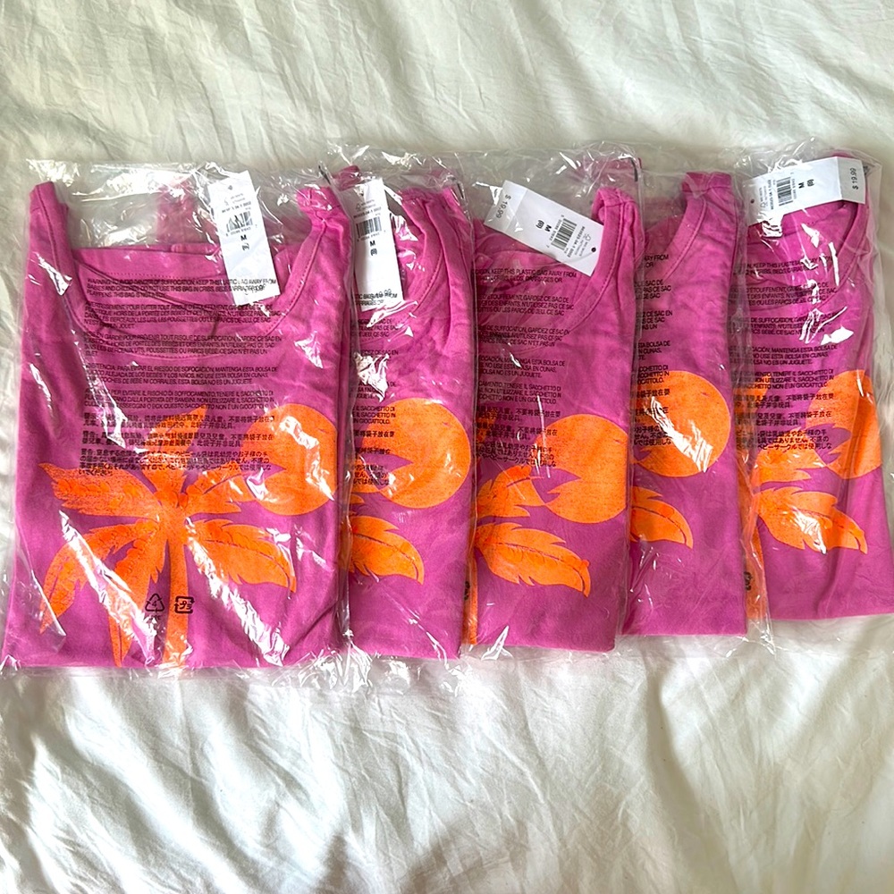 Bulk Qty Girls Palm Tree Tank Top